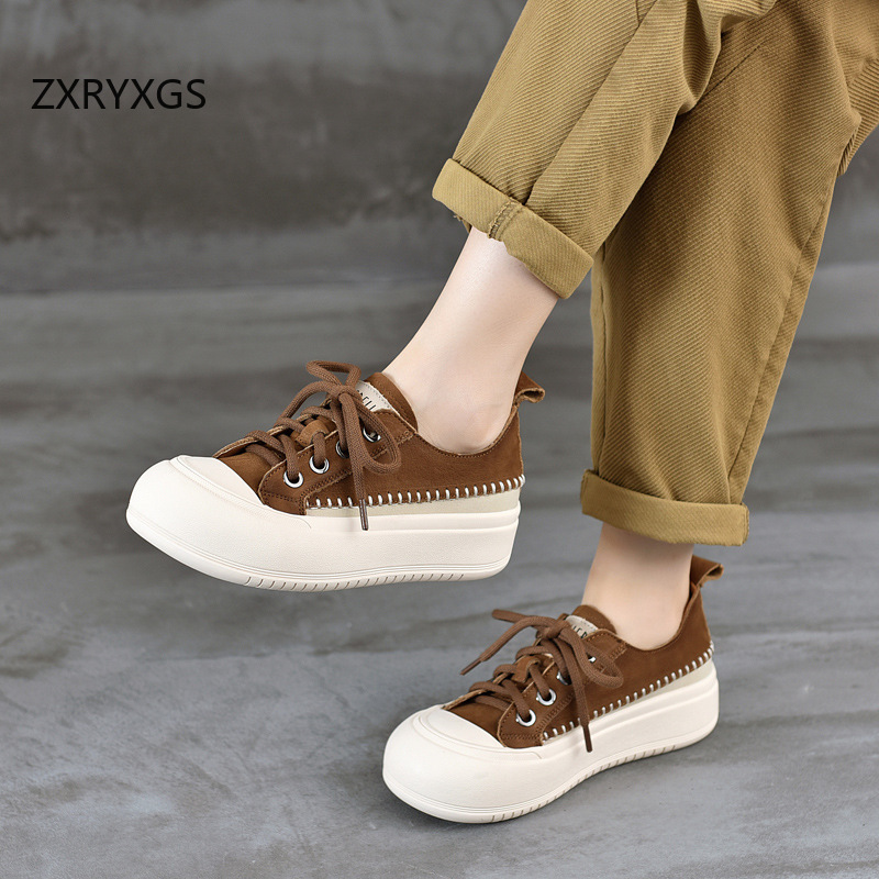 Women Shoes Size 4 In Cm - ZXRYXGS Yeni Bağcıklı Premium Sığır Derisi