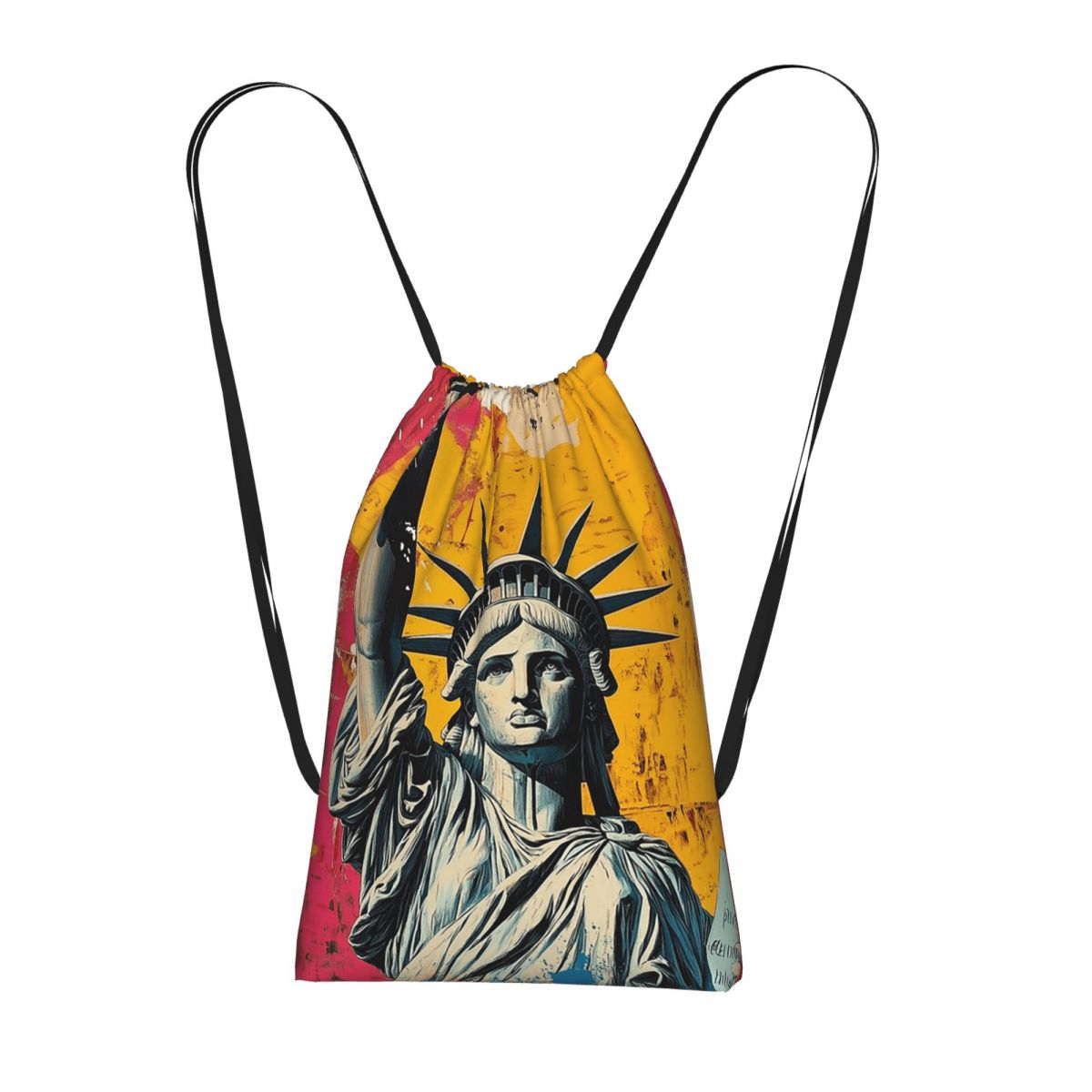 Women'S Shoes Liberty - Özgürlük Heykeli Graffiti Baskı Sırt Çantaları