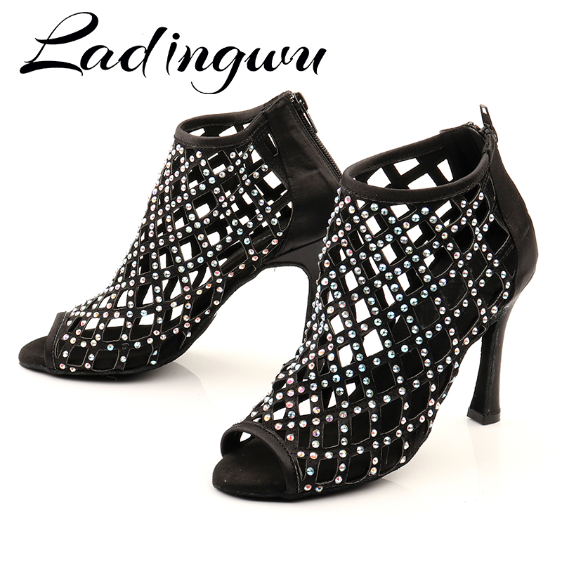 Women'S Shoes Z - Ladingwu siyah dans ayakkabıları kadın dans