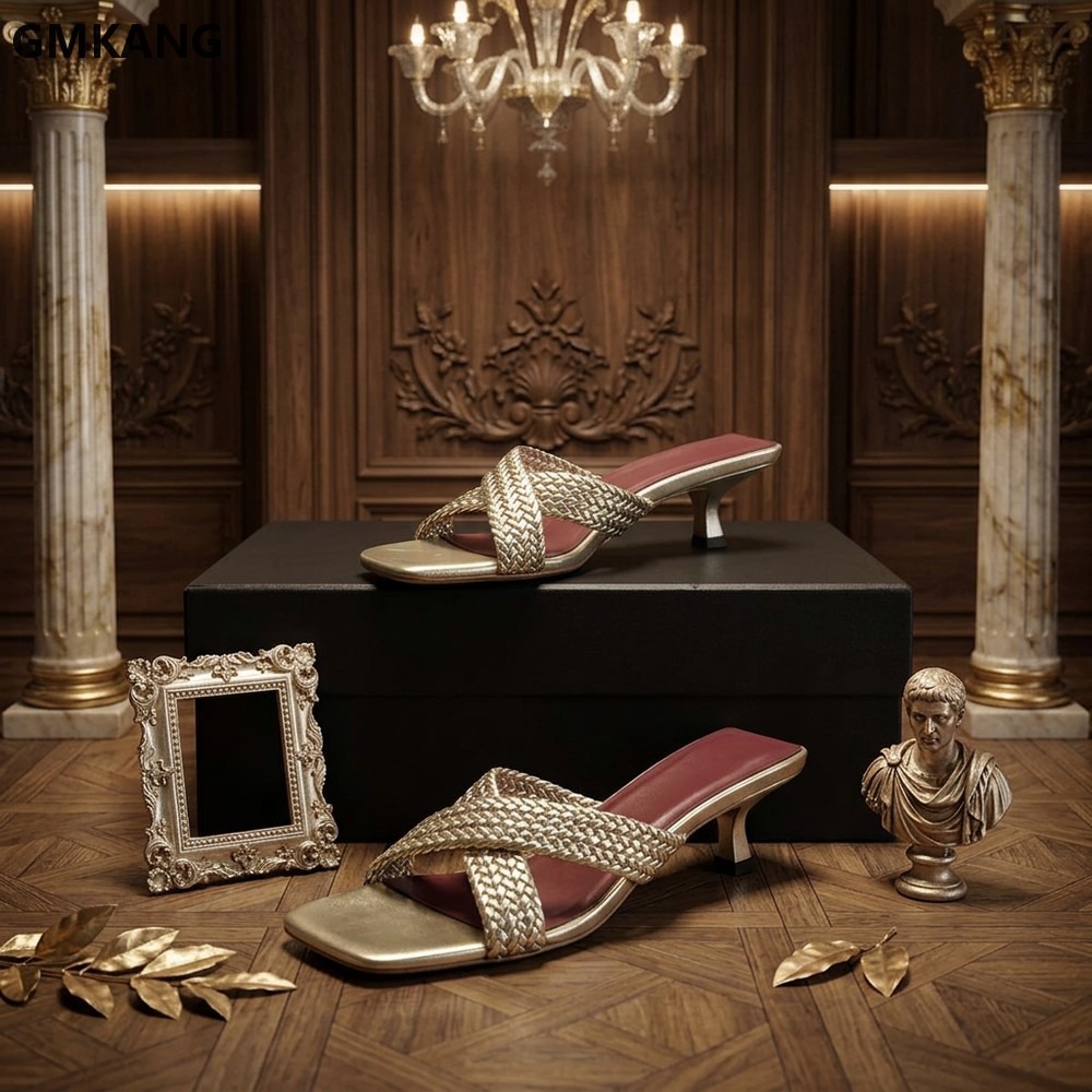 Women'S Shoes Kitten Heels - Sivri Burunlu Kitten Topuklu Terlikler Kadınlar