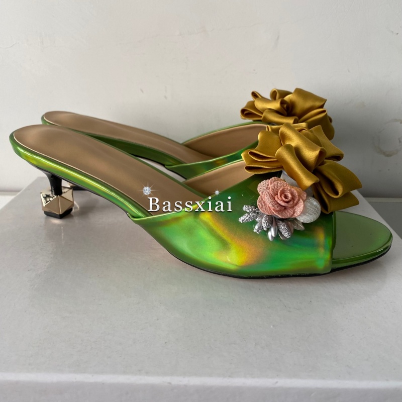 Kristal Dekor El Yapımı Çiçek  - Women'S Shoes Kitten Heels incelemesi ve fiyatı