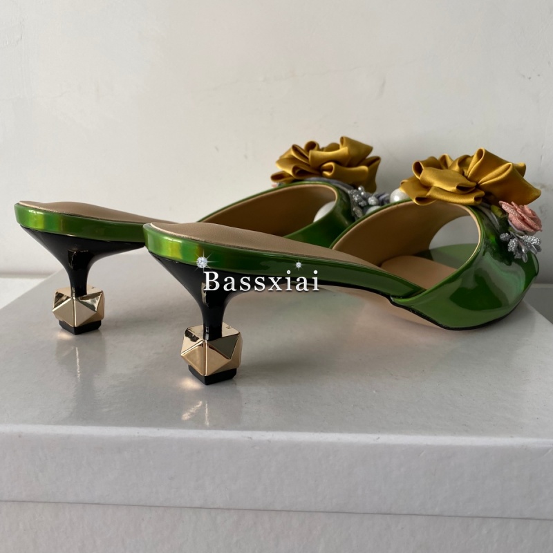 Kristal Dekor El Yapımı Çiçek  - Women'S Shoes Kitten Heels incelemesi ve fiyatı