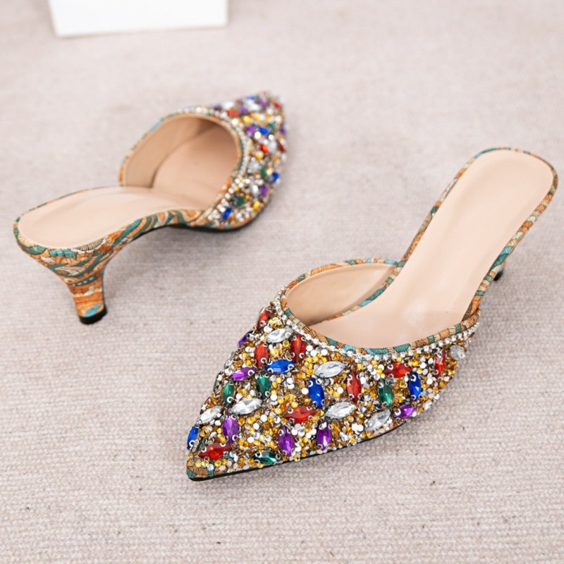 Lüks Taşlı Kitten Topuklu Terl - Women'S Shoes Kitten Heels incelemesi ve fiyatı