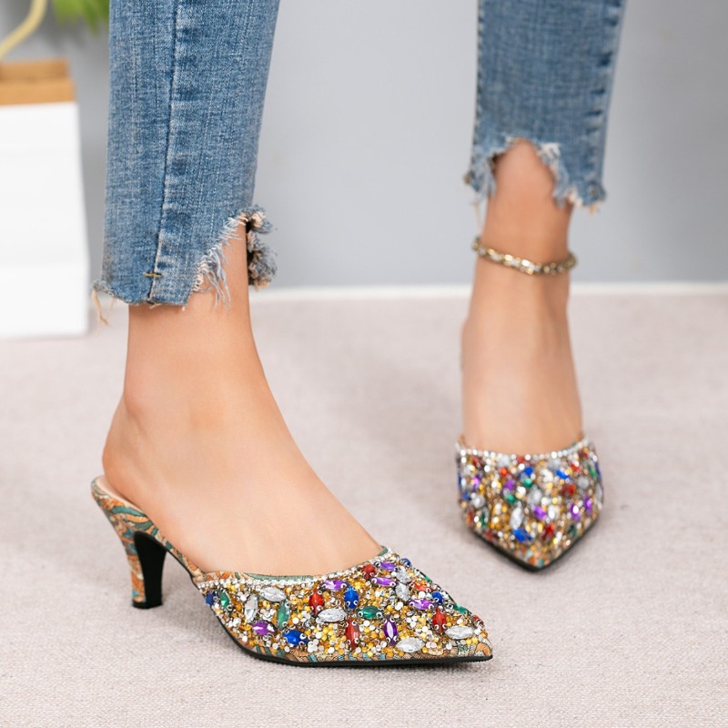 Lüks Taşlı Kitten Topuklu Terl - Women'S Shoes Kitten Heels incelemesi ve fiyatı