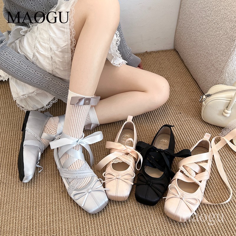 Kadın Bağcıklı Bale Babetleri  - Shoes For Women Flats incelemesi ve fiyatı