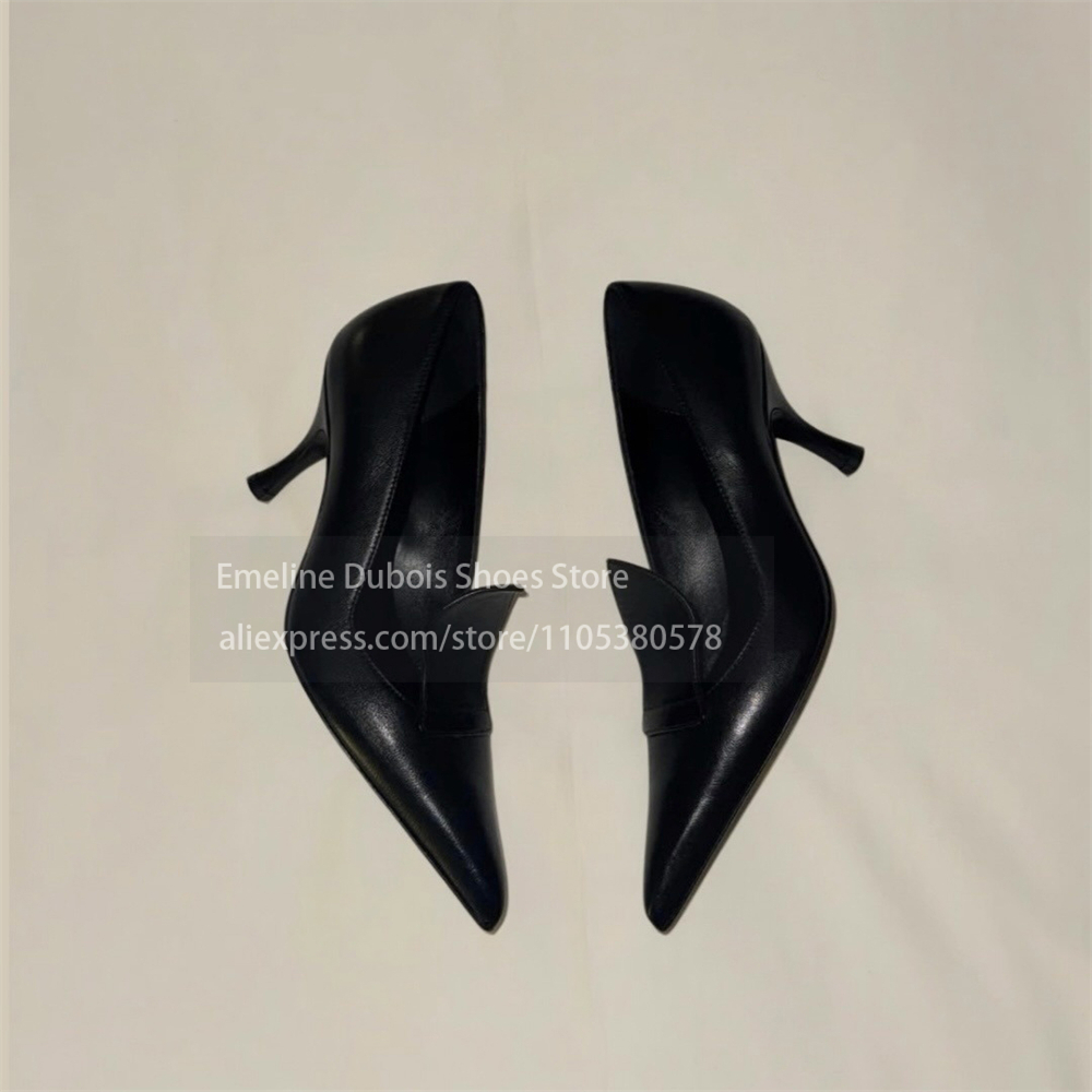 Saten Deri Sivri Burunlu Kesik - Women'S Shoes Kitten Heels incelemesi ve fiyatı