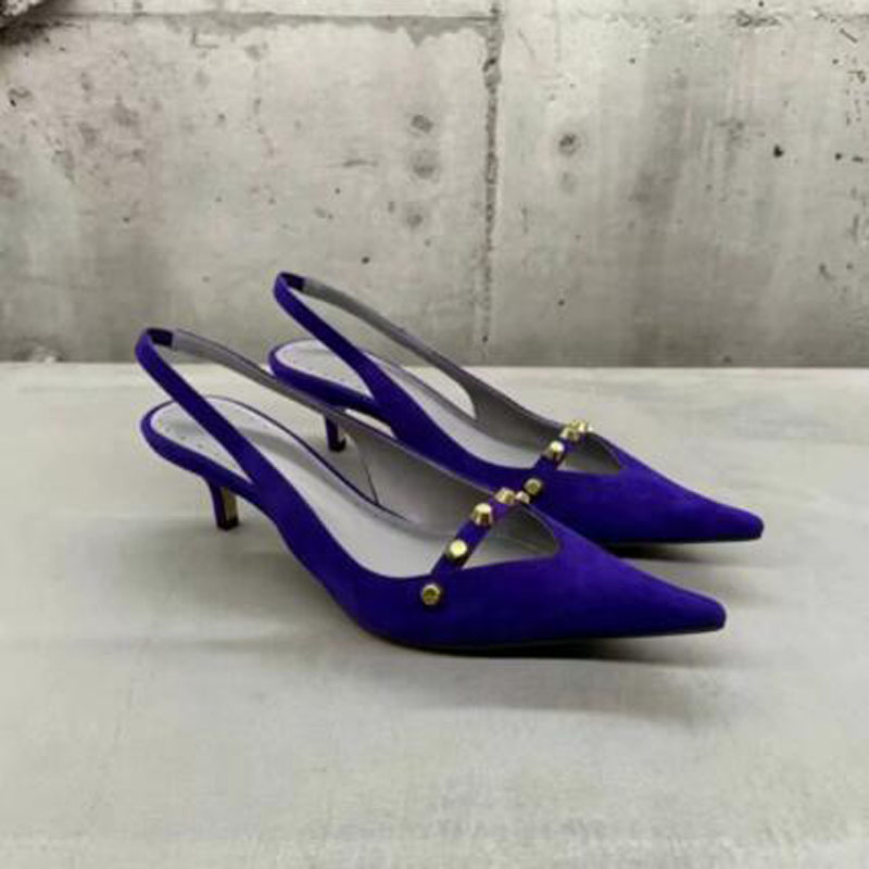 Kraliyet Mavisi Süet Perçinli  - Women Shoes Size 4 In Cm incelemesi ve fiyatı