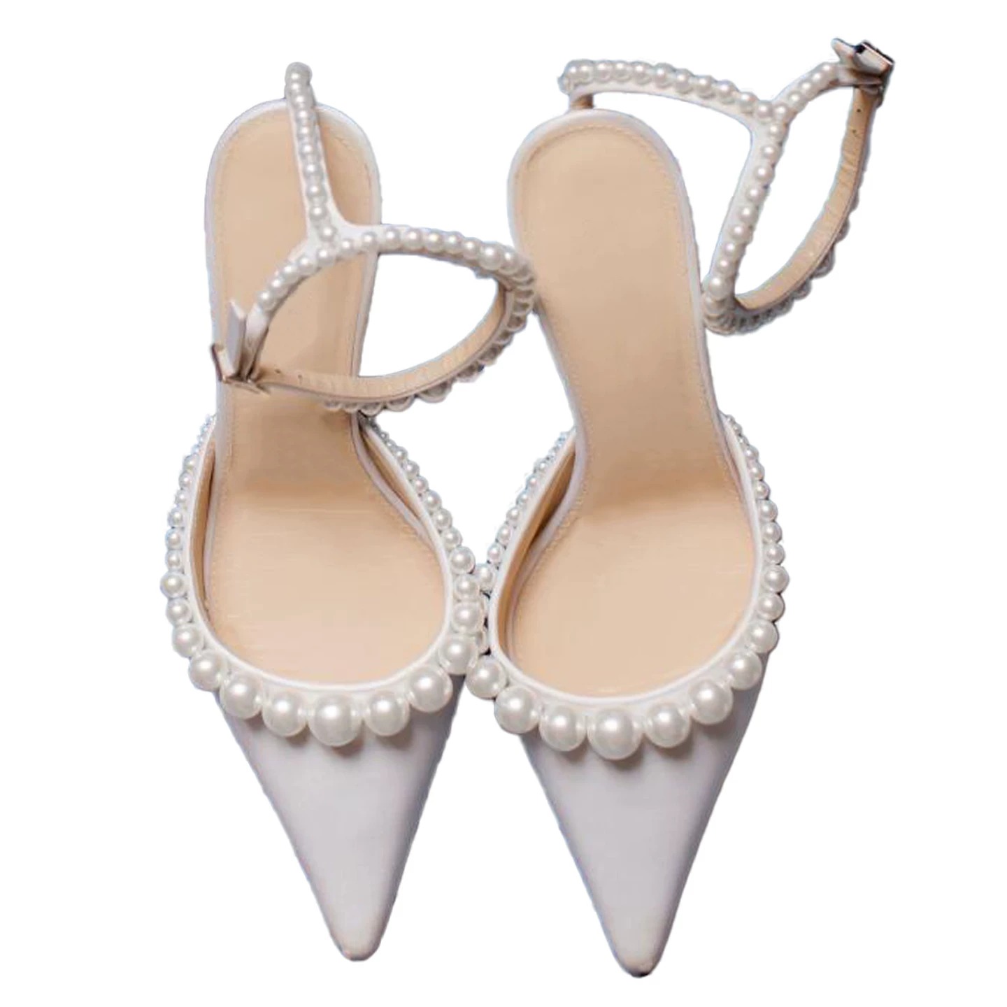 Kadın Beyaz Deri Sivri Kedi To - Women'S Shoes Kitten Heels incelemesi ve fiyatı