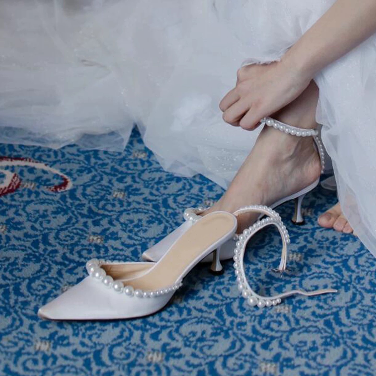 Kadın Beyaz Deri Sivri Kedi To - Women'S Shoes Kitten Heels incelemesi ve fiyatı