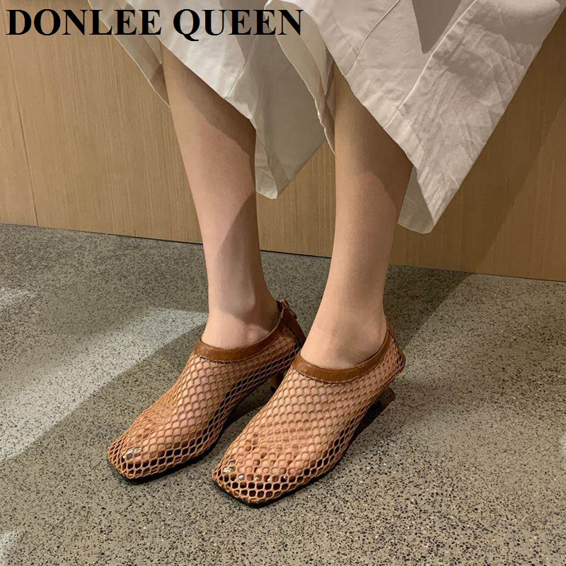 Vintage Fileli Kare Burunlu Mu - Women'S Shoes Kitten Heels incelemesi ve fiyatı