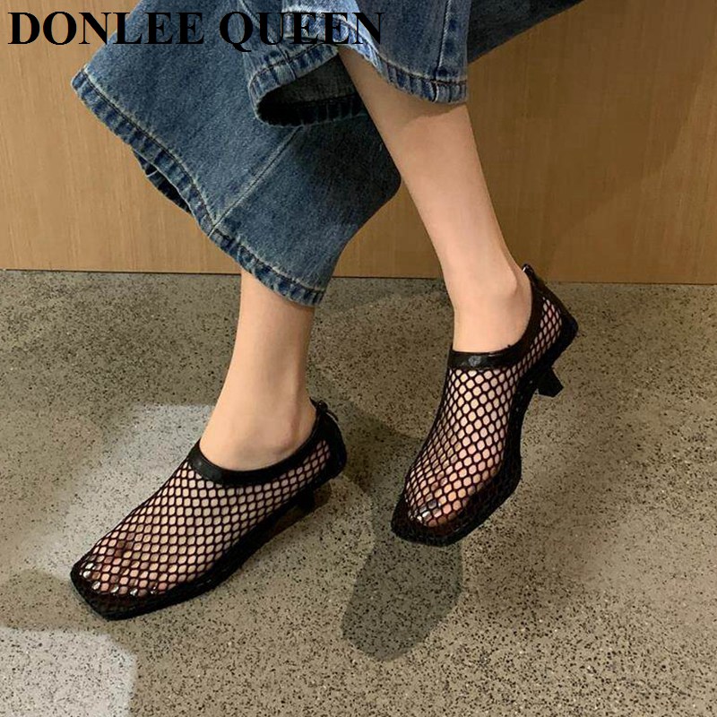 Vintage Fileli Kare Burunlu Mu - Women'S Shoes Kitten Heels incelemesi ve fiyatı