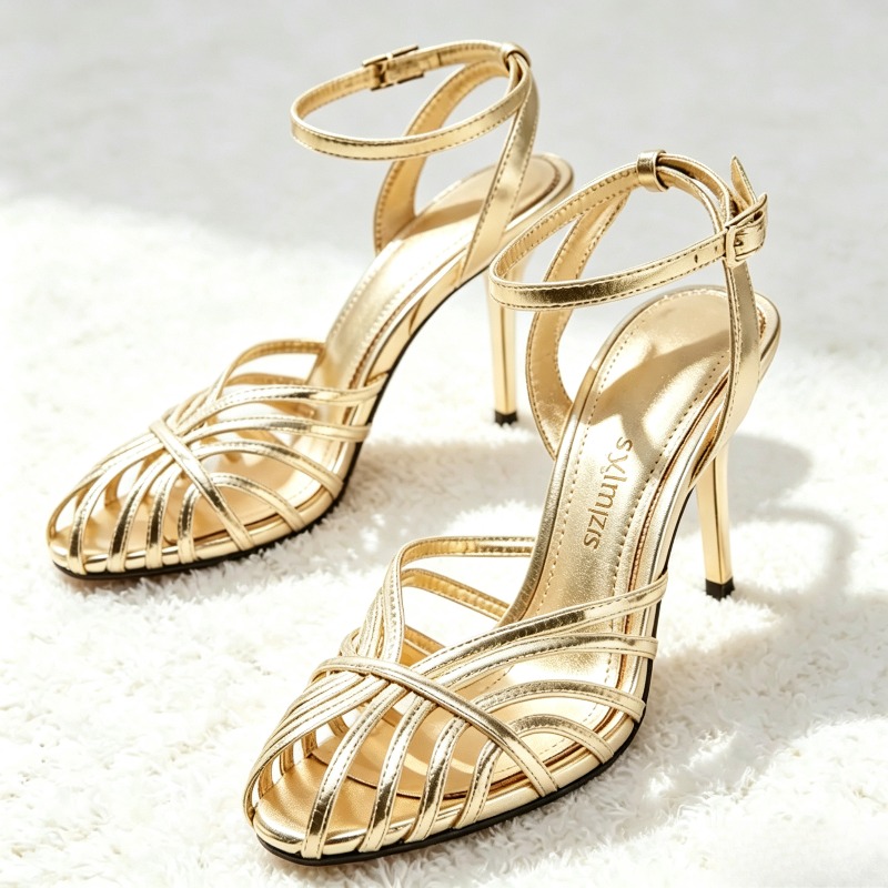 Seksi Altın Rengi Oyuk Dar Ban - Women Shoes Formal incelemesi ve fiyatı