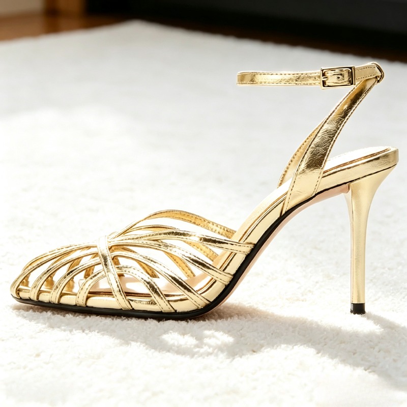 Seksi Altın Rengi Oyuk Dar Ban - Women Shoes Formal incelemesi ve fiyatı