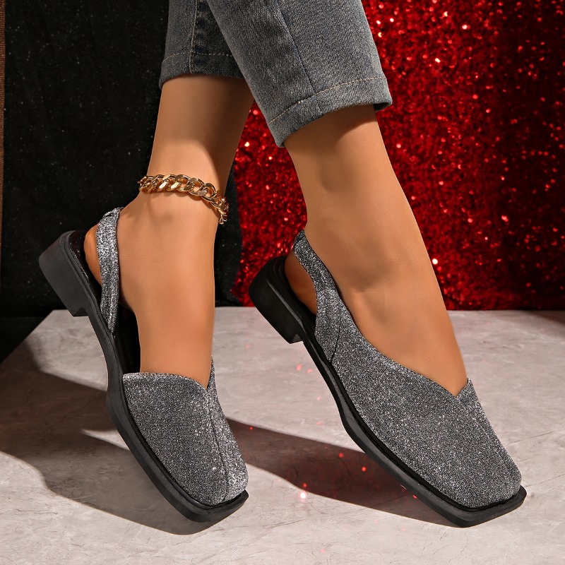 Kadınlar için Zarif Simli Slin - Shoes For Women Flats incelemesi ve fiyatı